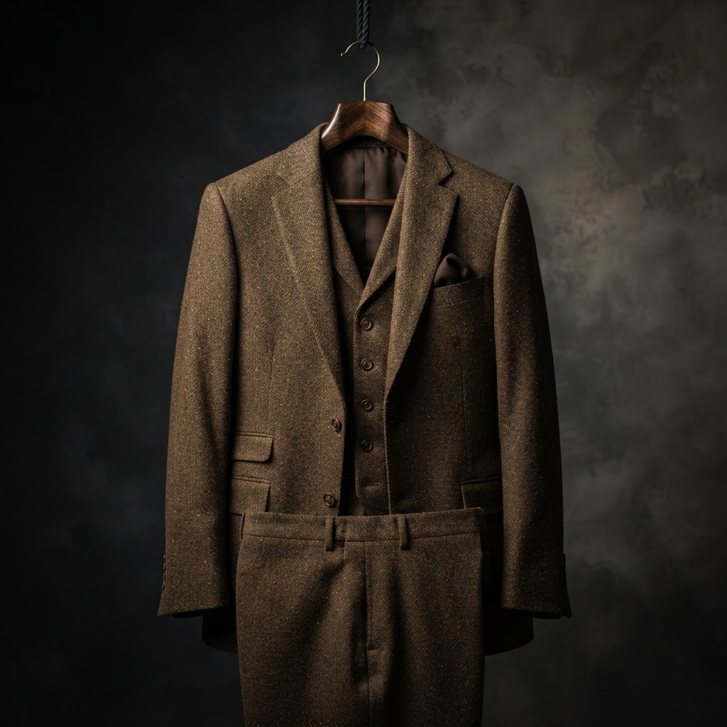 Brown Three-Piece Country Suit