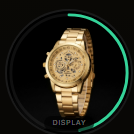 WOKAI — Skeleton — Gold Dial, Tachymeter Bezel