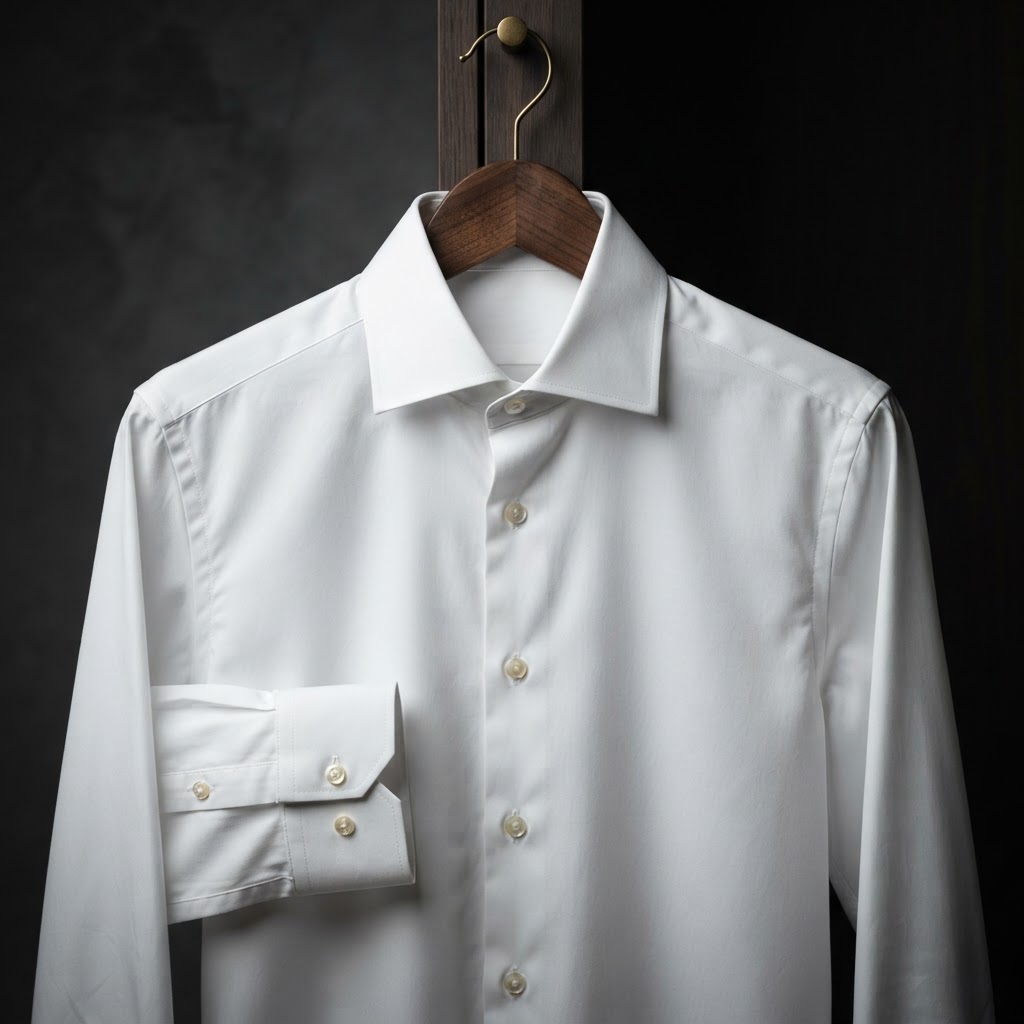 White Poplin Dress Shirt