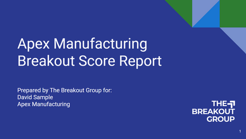 Apex Manufacturing Leader Breakout Score Report