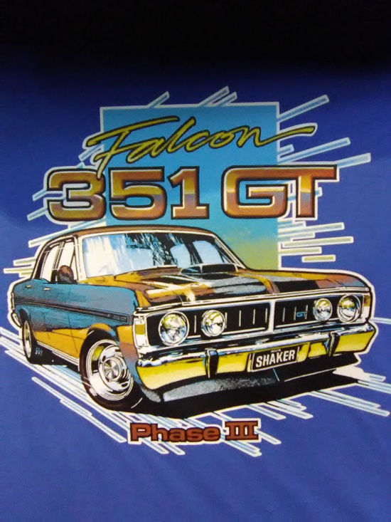 FORD FALCON 351 GT PHASE III car shirt