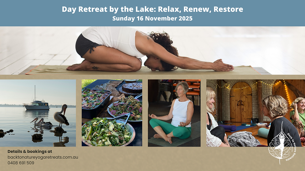 Day Retreat by the Lake: Relax, Renew, Restore