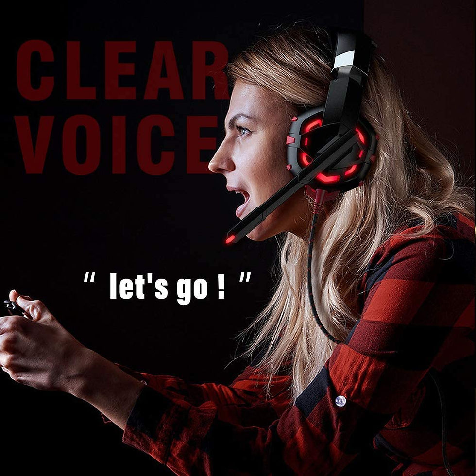 Thumbnail: Run Mus Gaming Headset with Noise Canceling Mic & LED Light