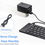 Thumbnail: Foldable Bluetooth Keyboard, Rechargeable Wireless Ultra Slim Pocket Size
