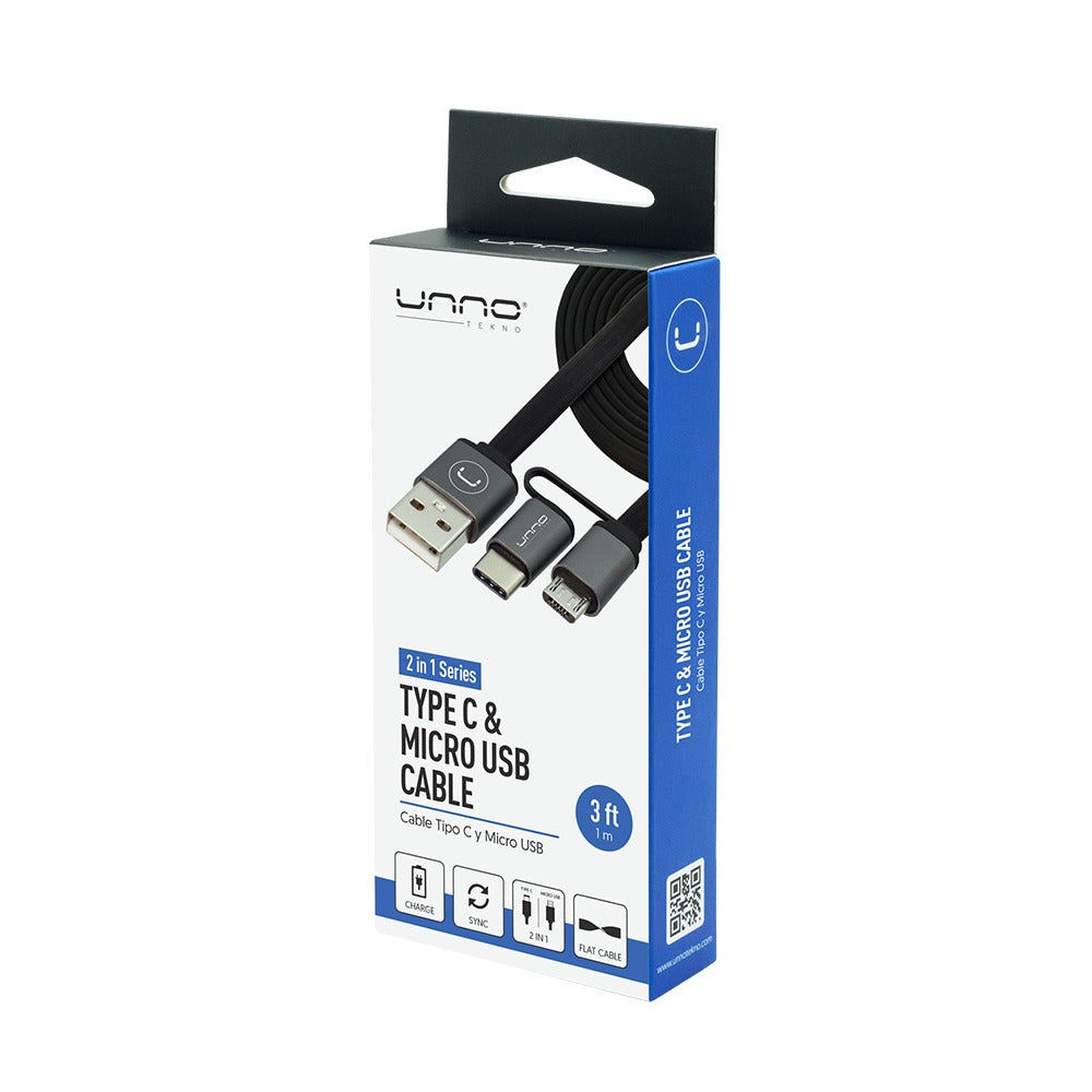 Unno Type c and micro USB cable