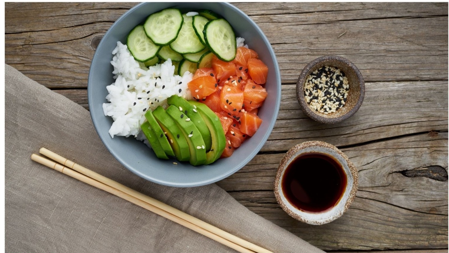 Arranged Food and Objects