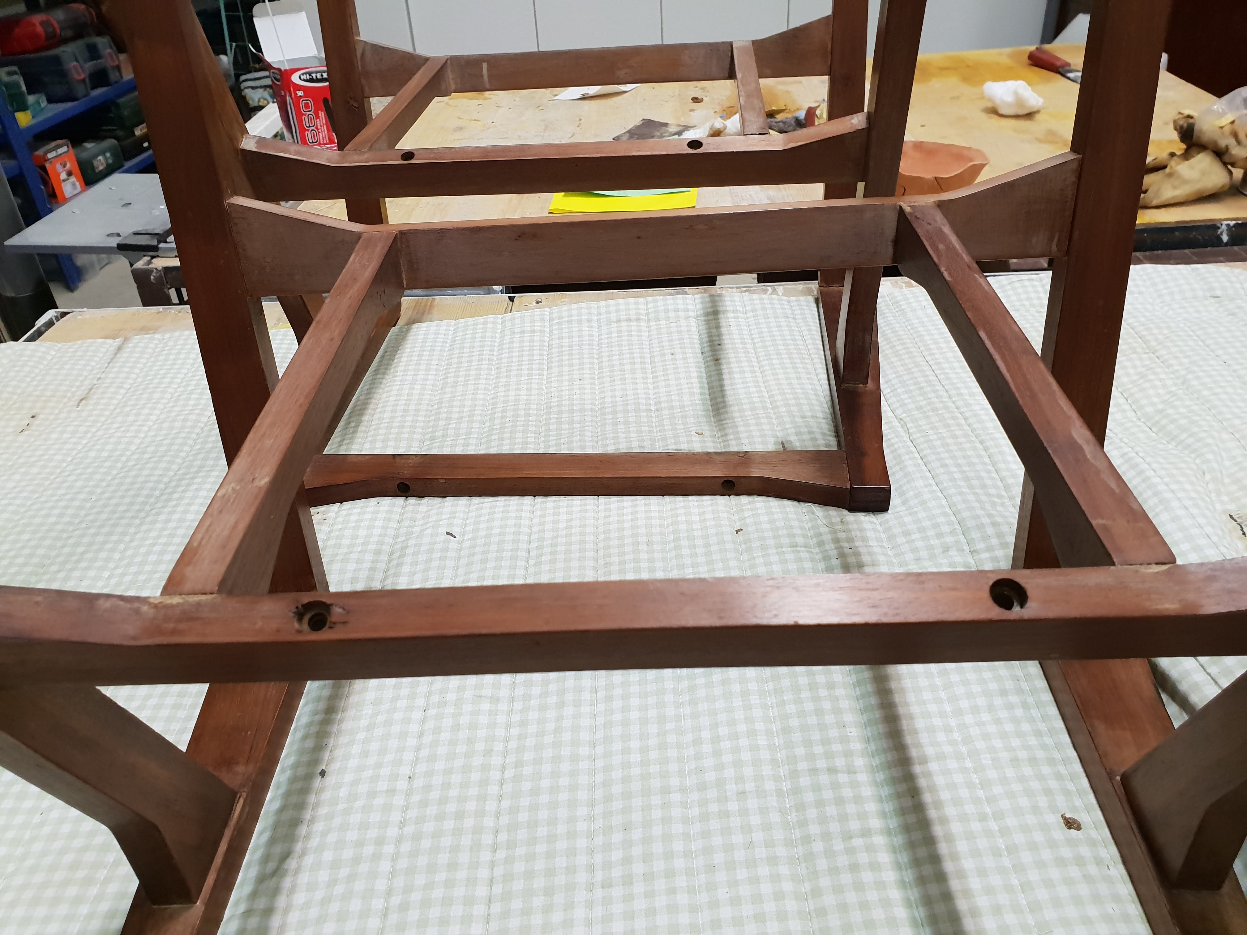 Restauro di 6 poltrone Franco Albini