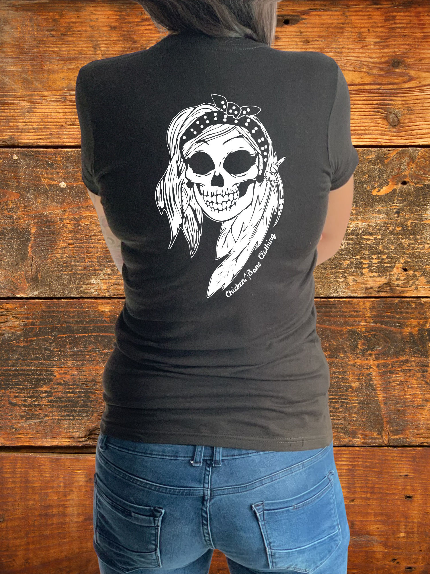 Skulls & Feathers - Womens Tshirt