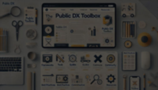 DALL·E 2024-08-18 16.14.44 - A website homepage design concept for a 'Public DX Toolbox'_e