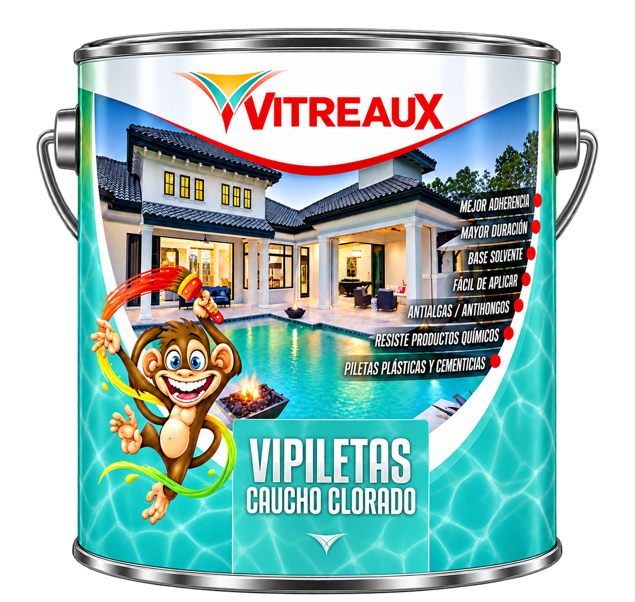 Vipiletas Caucho Clorado, envase original