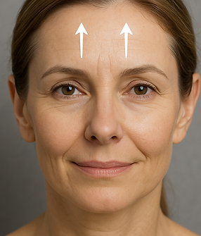 Stirn- und Brauenlift Zürich – Anhebung von Augenbrauen und Glättung der Stirn bei Dr. Holger Klein