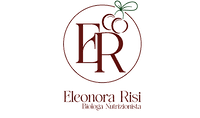 Logo Eleonora Risi Biologa Nutrizionista, monogramma LR bordeaux su sfondo chiaro