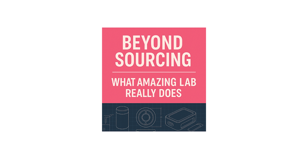 Beyond Sourcing: What Amazing Lab Really Does