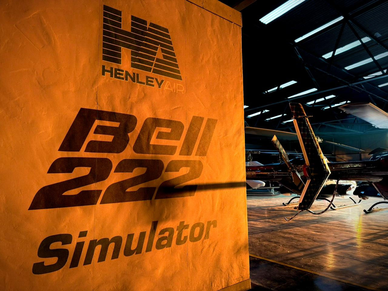 Bell 222 flight simulator at Henley Air Flight Training Rand Airport South Africa