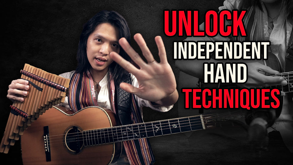 Tapping on Acoustic Guitar (Tips for One-Handed Playing)