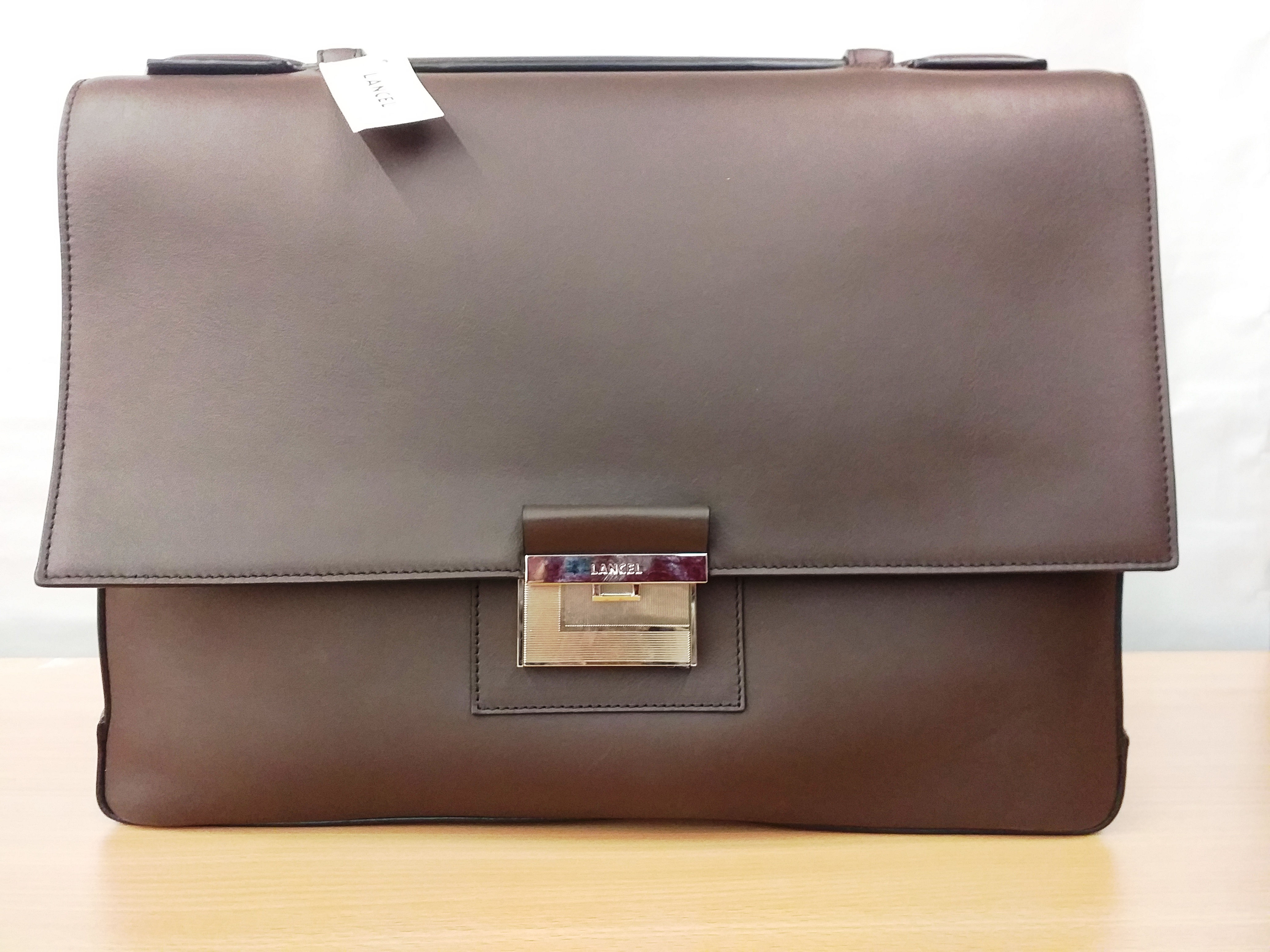 Sac serviette cuir Lancel Homme