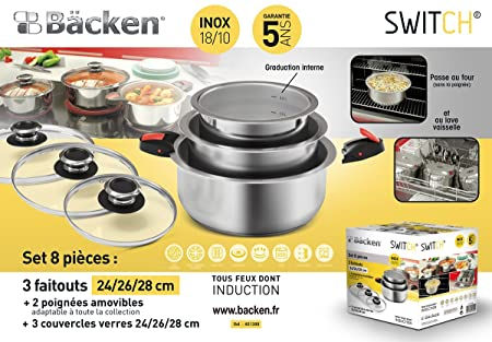 Miniature : Set 8 pièces faitouts Bäcken