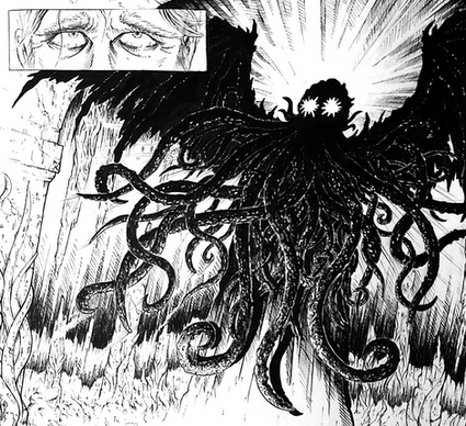 Cthulhu ink art fantasy lovecraft