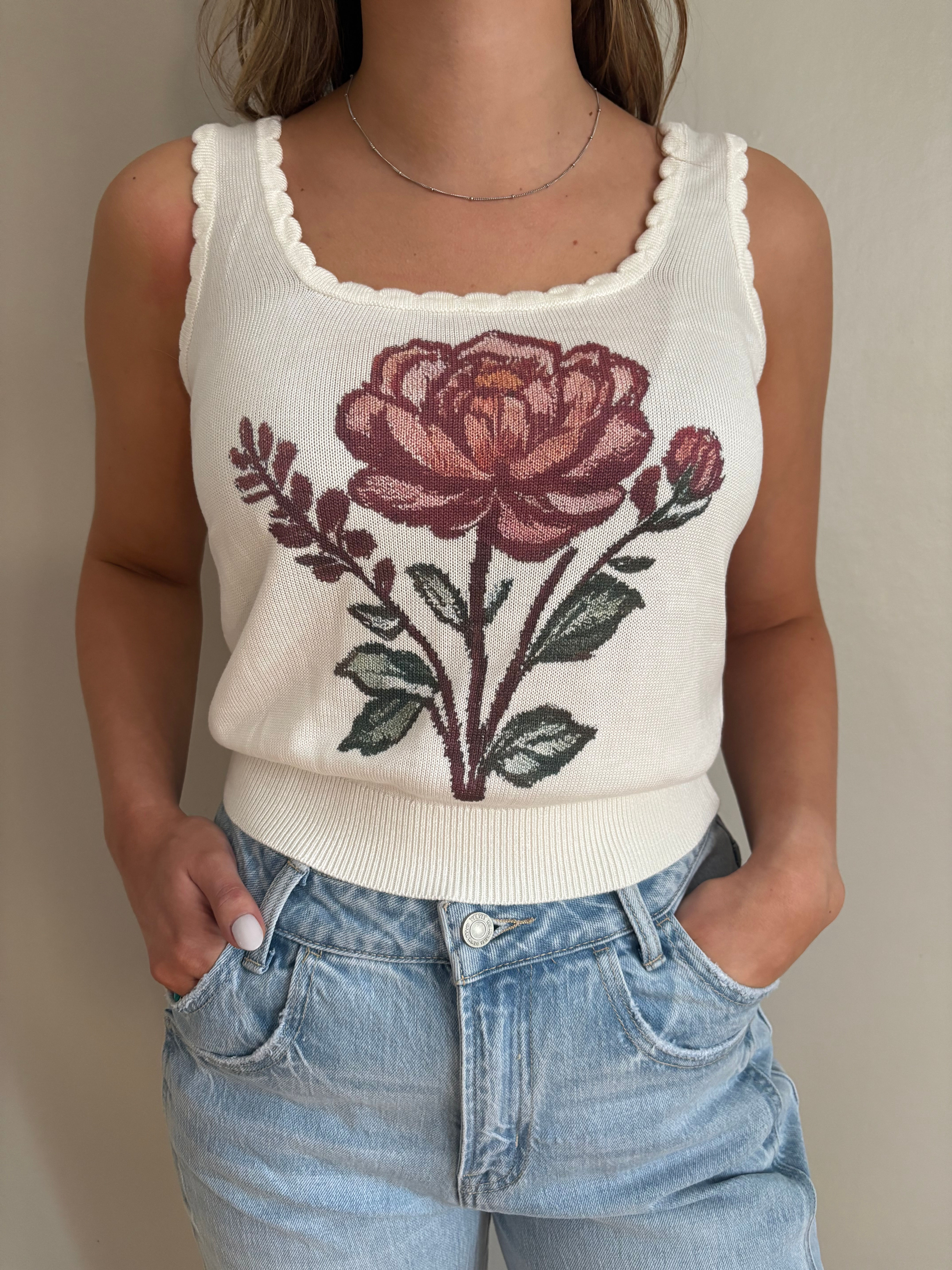 The Wildflower Square Neck Top