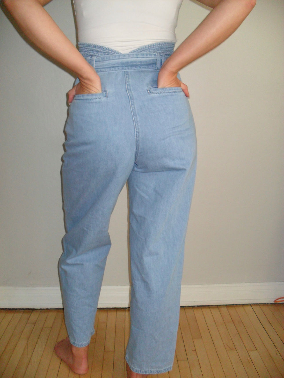 Thumbnail: Belted Denim Jeans 