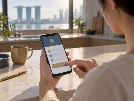 Person completing CPF nomination on smartphone
