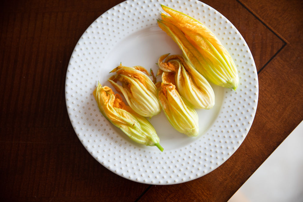Fried Cheesy Stuffed Zucchini Blossoms (in the Air Fryer)