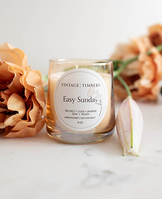 Vintage Timbers Easy Sunday Soy Coconut Candle