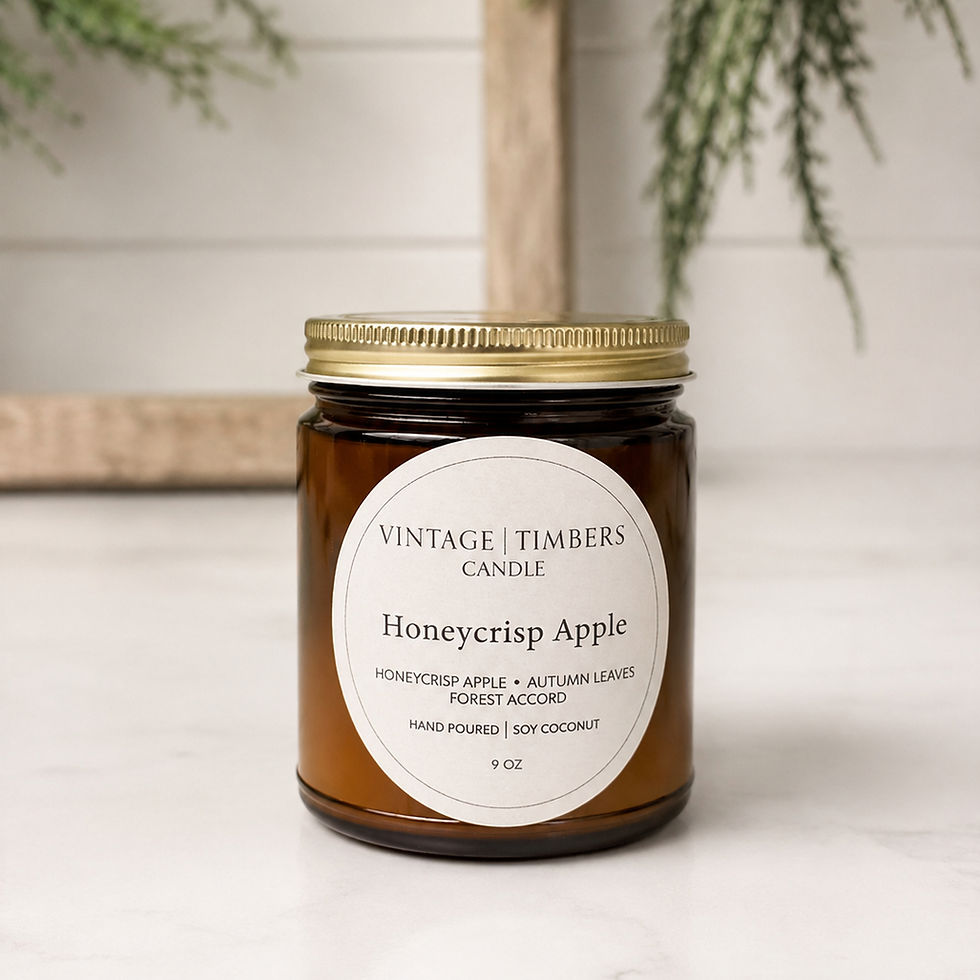 Vintage Timbers Honeycrisp Apple Scented Candle