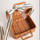 Thumbnail: Mini Wicker Picnic Basket for Bridesmaid Gifts or Kids Travel