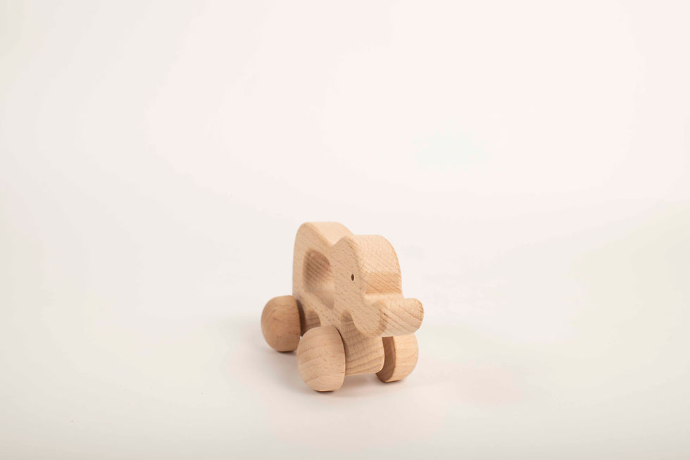 Thumbnail: Elephant Wooden Toy Car