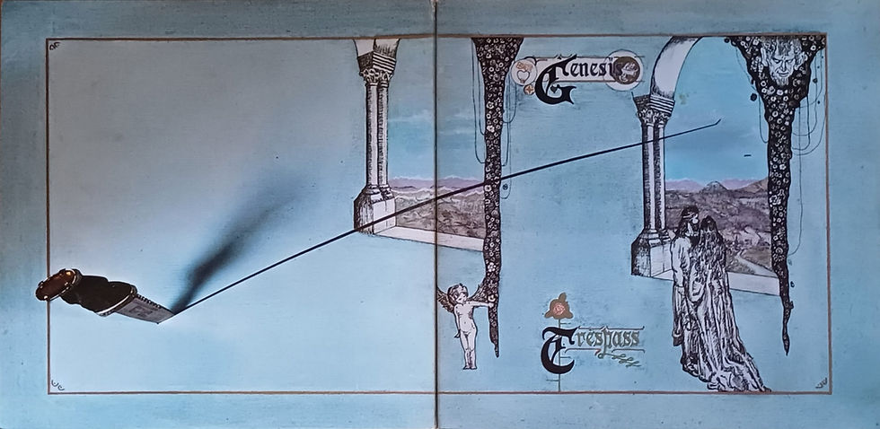 Paul Whitehead's finished artwork for Trespass (detail below)
