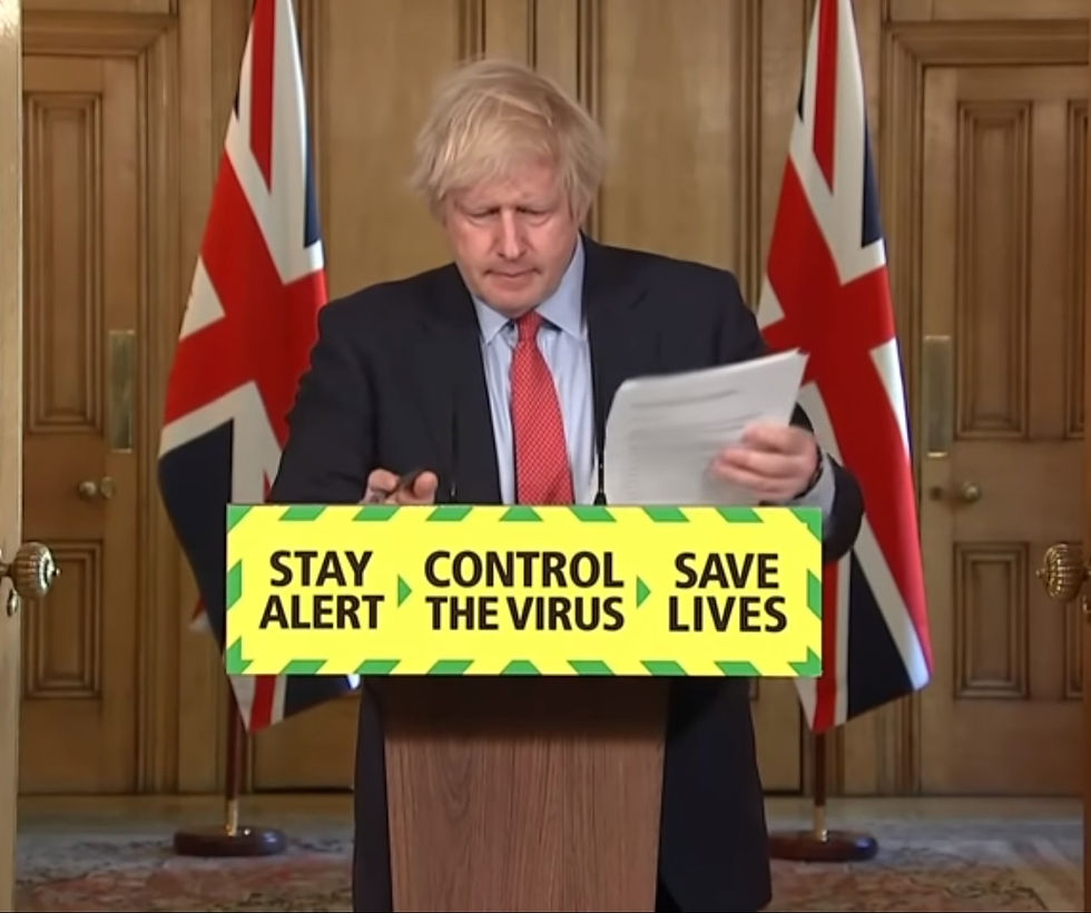 Out of his depth - PM Boris Johnson (screengrab from BBC TV)
