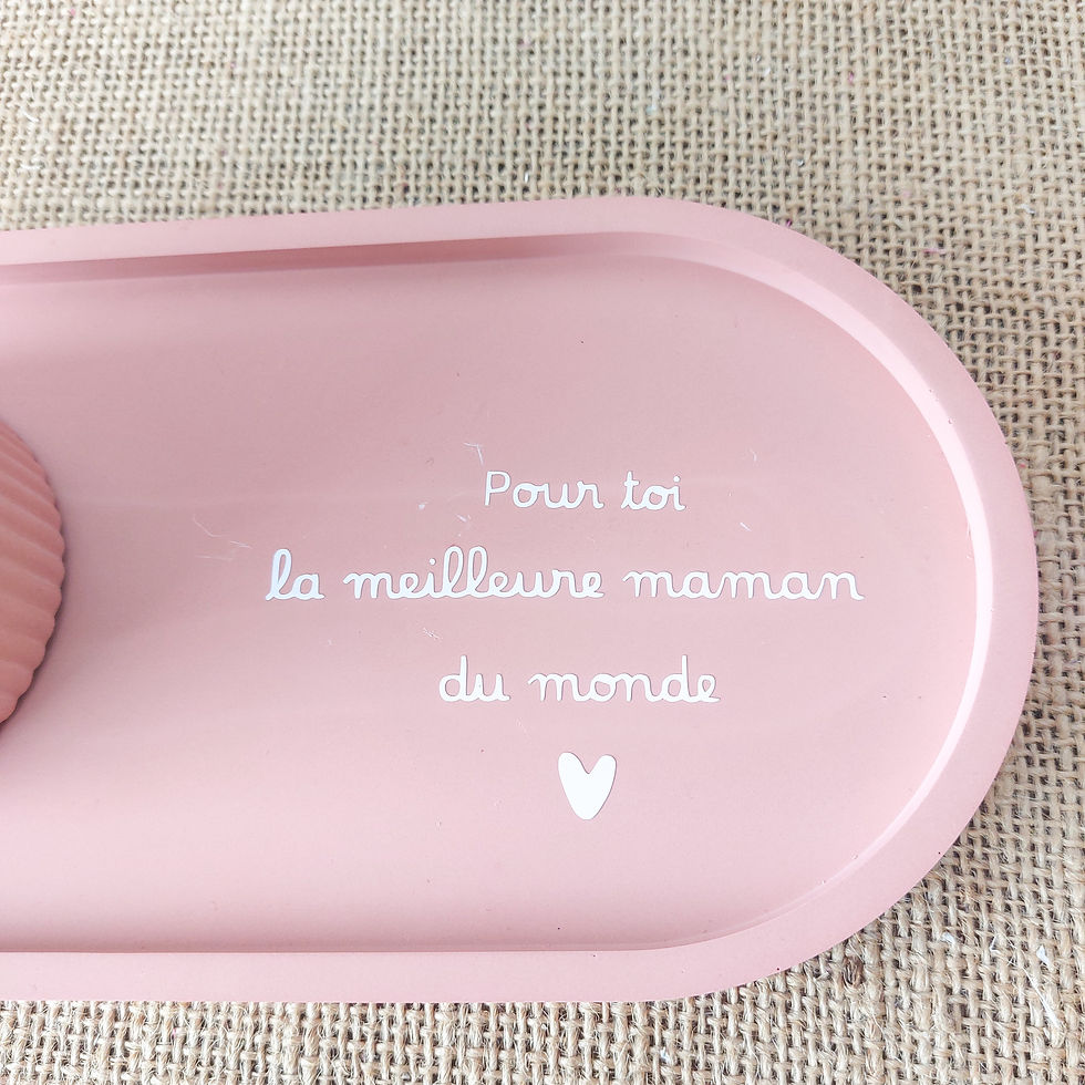 Miniature : Plateau et vase pour la fête des mères, ensemble cadeau maman