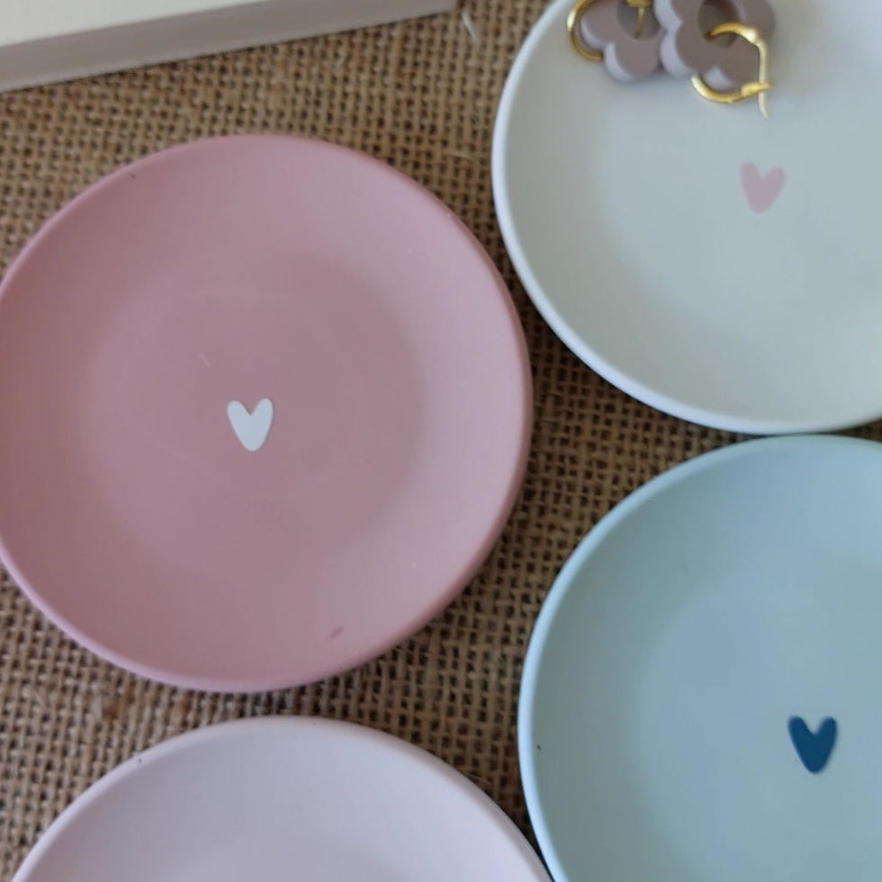 Miniature : Petite coupelle cœur avec texte personnalisable