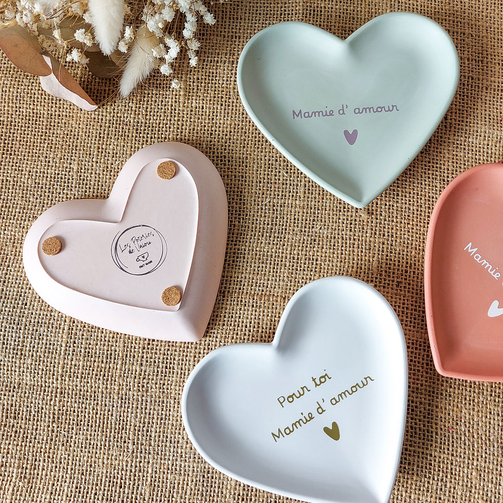 Miniature : Coupelle cœur pour la fête des mamies, cadeau fête des grands-mères, coupelle su