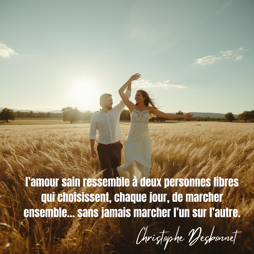 En vrai, l’amour sain ressemble