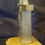 Thumbnail: Large pewter stand on wooden base