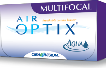 Air Optix multifocal contact lens box