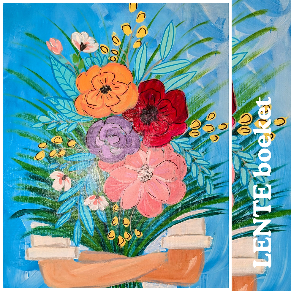 3D Tuinboeket - 3-uur durende Workshop 🎨 PaintCafé       