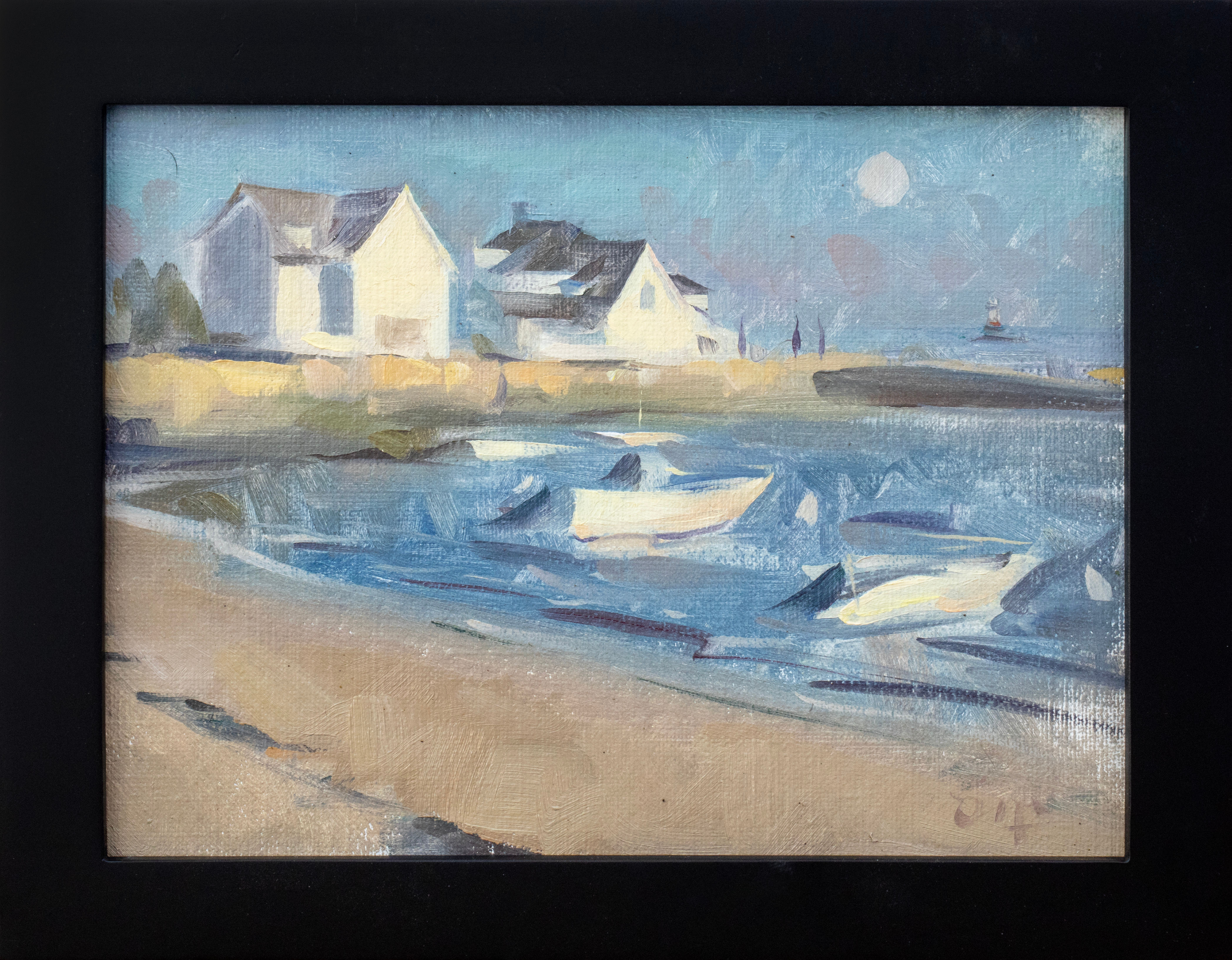 Crescent Beach, 6" x 8", Oil on Linen