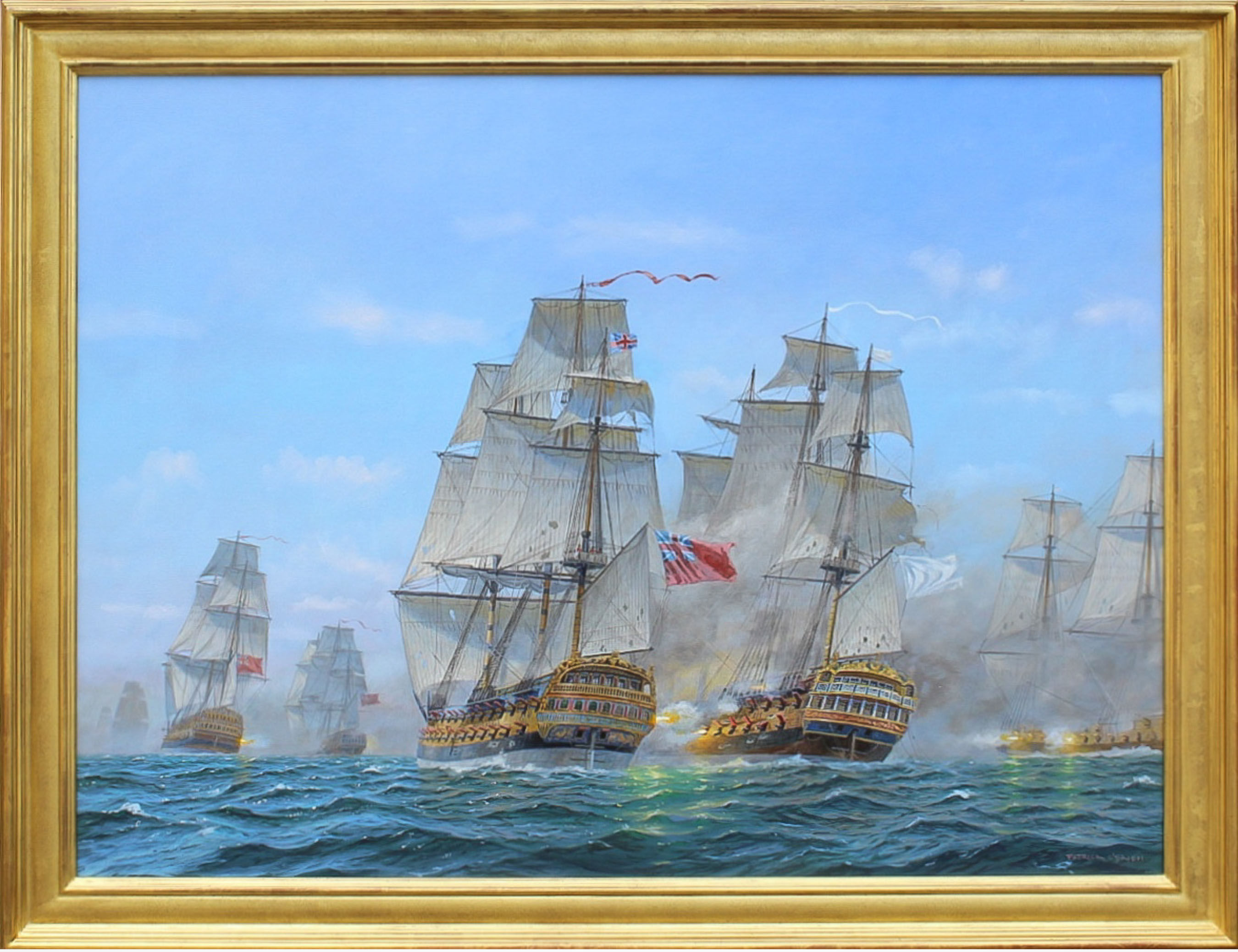 Chesapeake Battle, 36"x48", Oil on Canvas