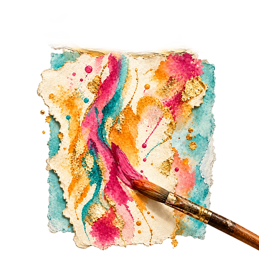 Gilded fuchsia, turquoise, and mango (1)