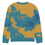 Thumbnail: Knitted crew neck sweater - Creativity in 'BlueSky' (Gold)- (AI-Assisted Design)