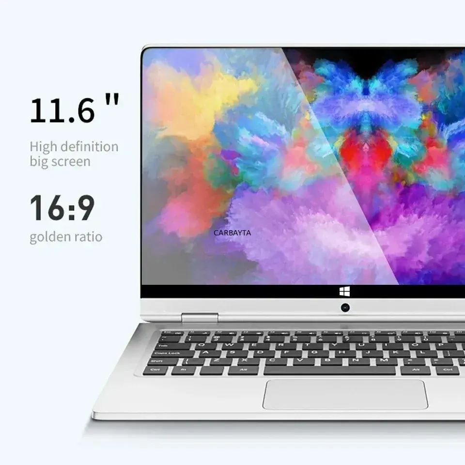 Miniatura: Notebook Portátil 2 em 1 Intel N4020 com Tela Touch de 11,6 Polegadas