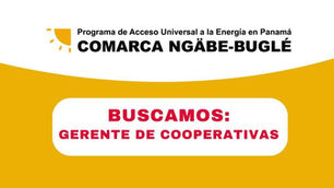 Contratación: Consultor/a Gerente para el acompañamiento administrativo y operativo de Cooperativas de la Comarca Ngäbe-Buglé