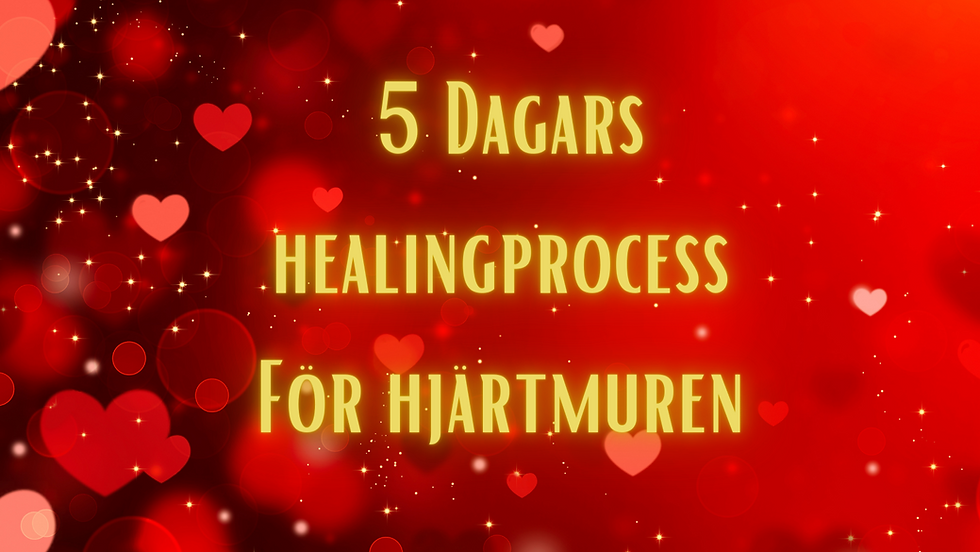 5 dagars healingprocess Hjärtmuren