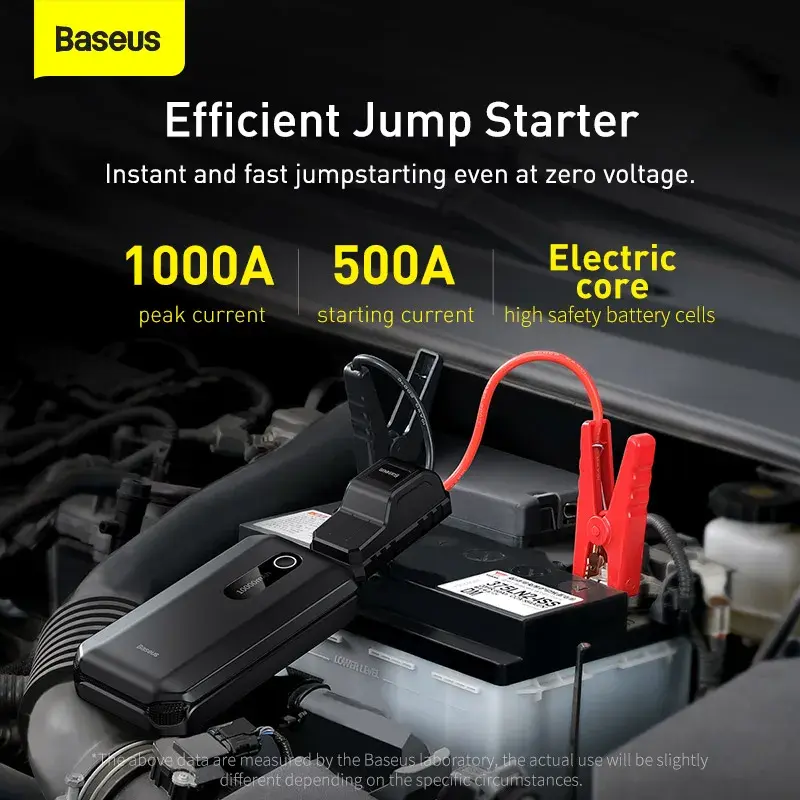 Thumbnail: Baseus Car Jump Starter Starting Device 1000A Jumpstarter 12V