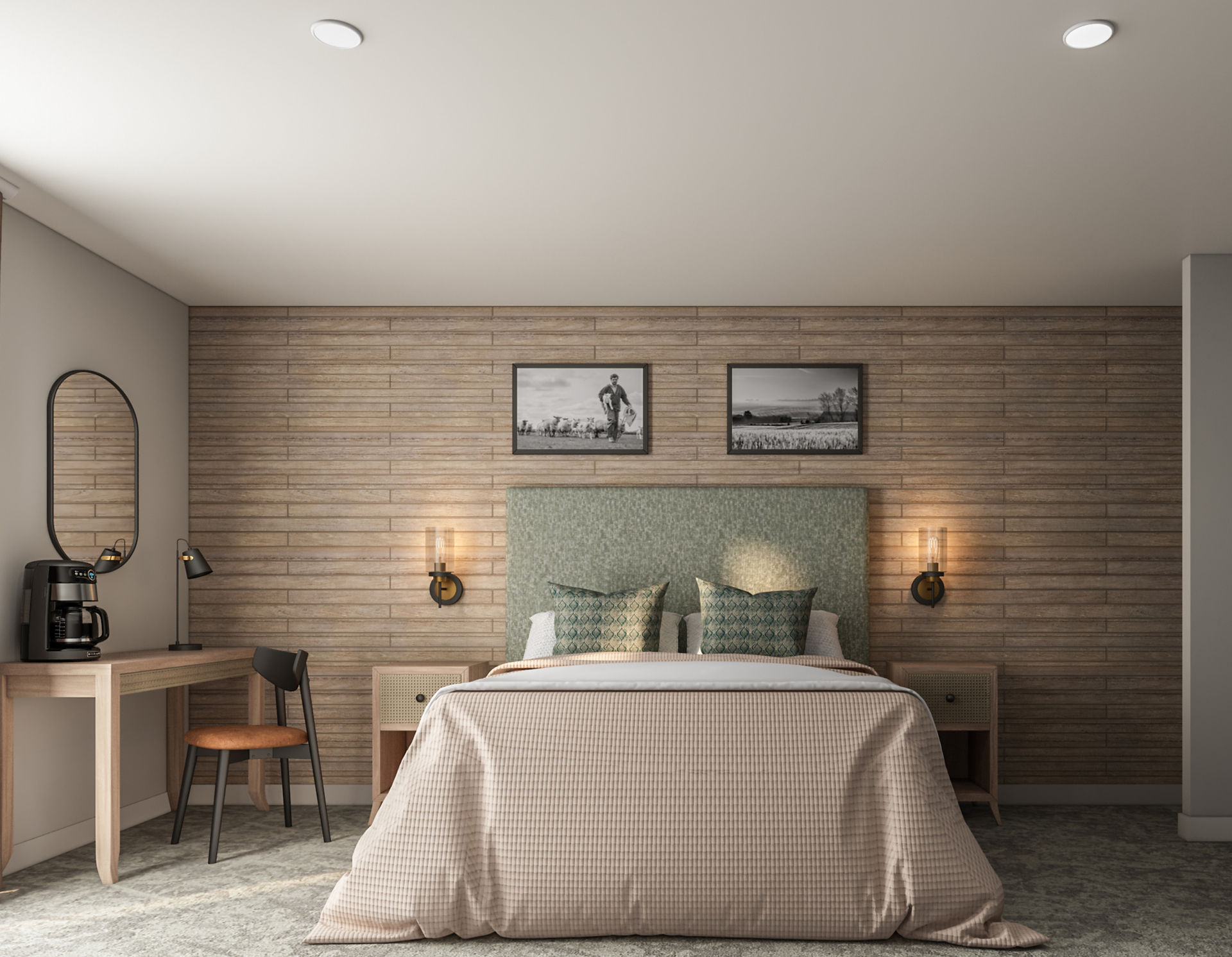 Standard king bedroom
