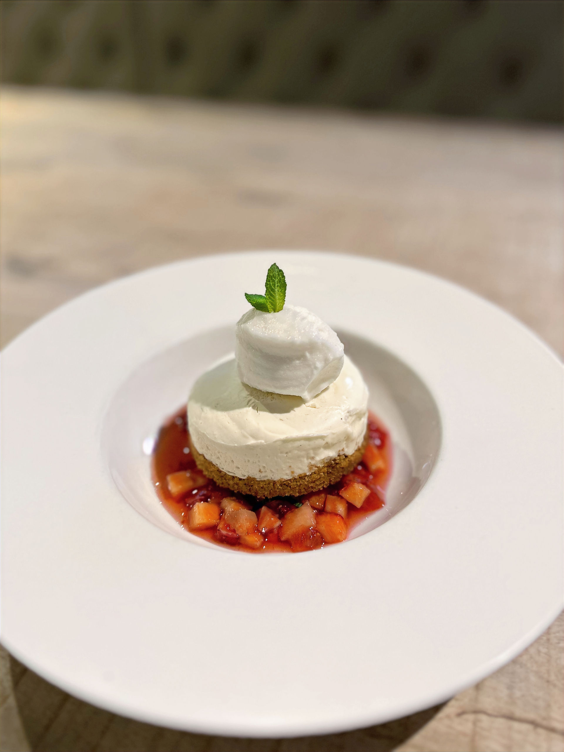 Elderflower cheesecake