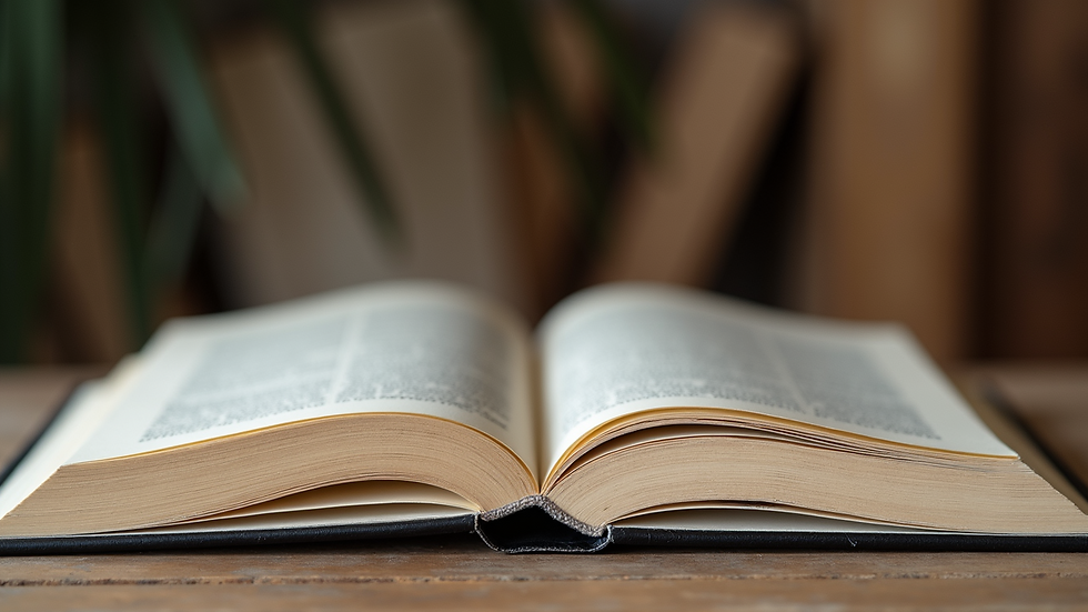 Eye-level view of a handmade photo book with a custom cover